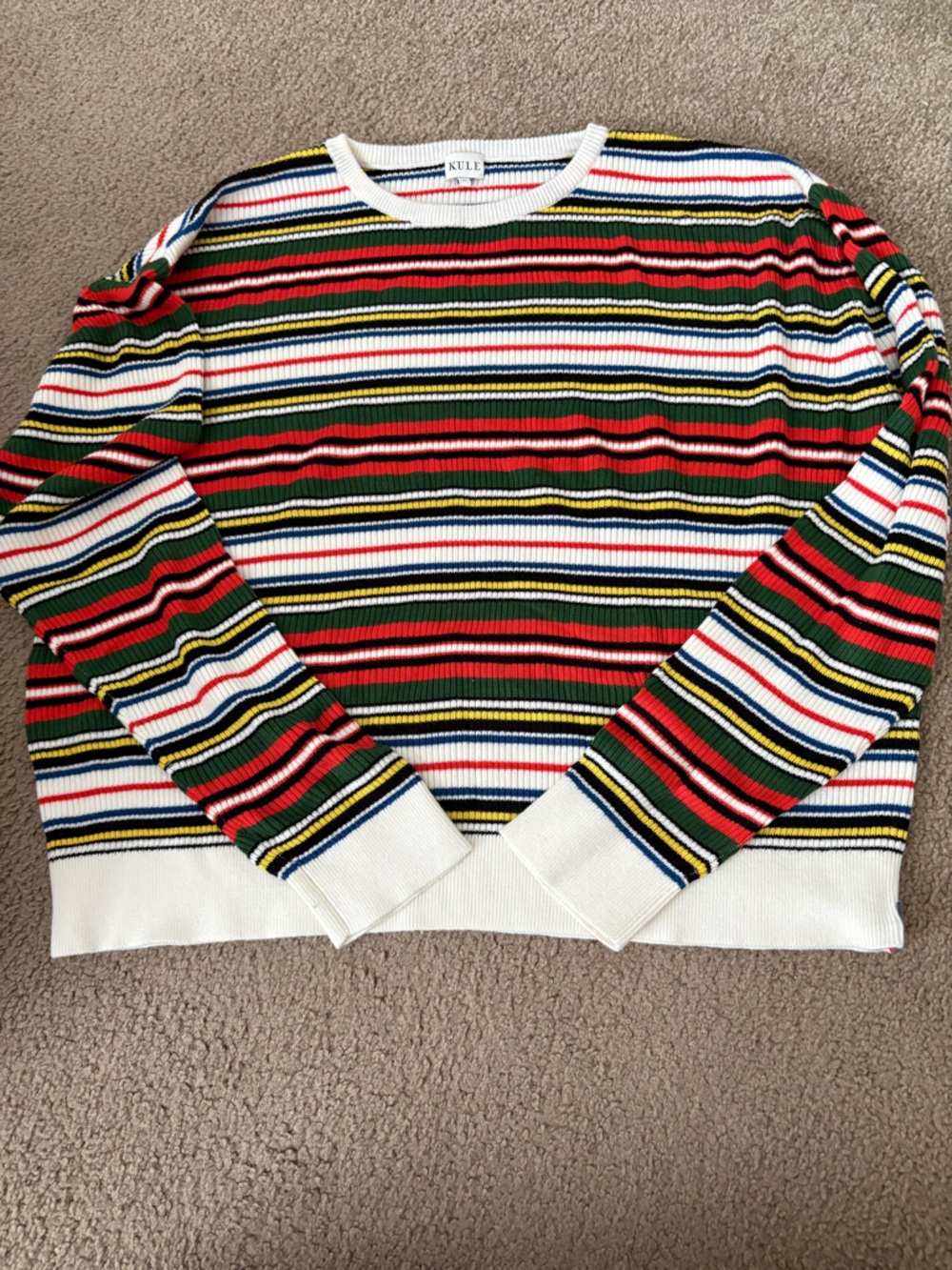 KULE Multistripe Crewneck Millie Sweater